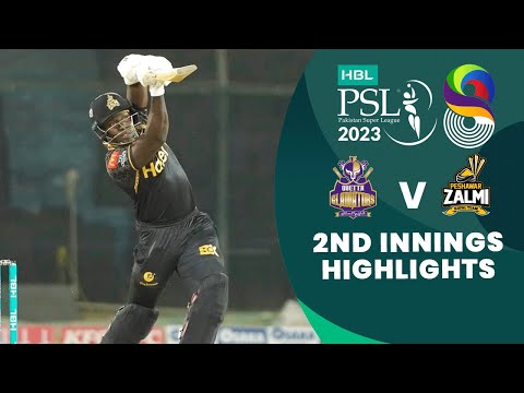 2nd Innings Highlights | Quetta Gladiators vs Peshawar Zalmi | Match 9 | HBL PSL 8 | MI2T