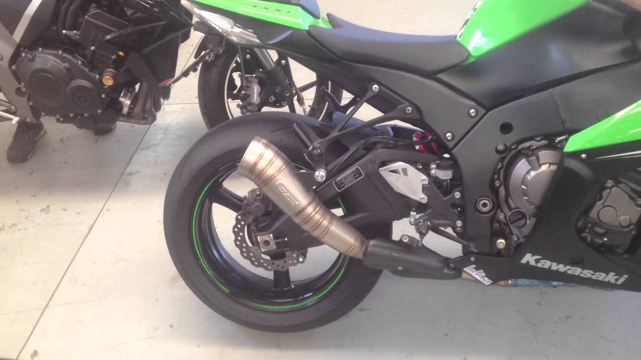 Kawasaki Ninja ZX10R Leo Vince GP PRO Exhaust YouTube