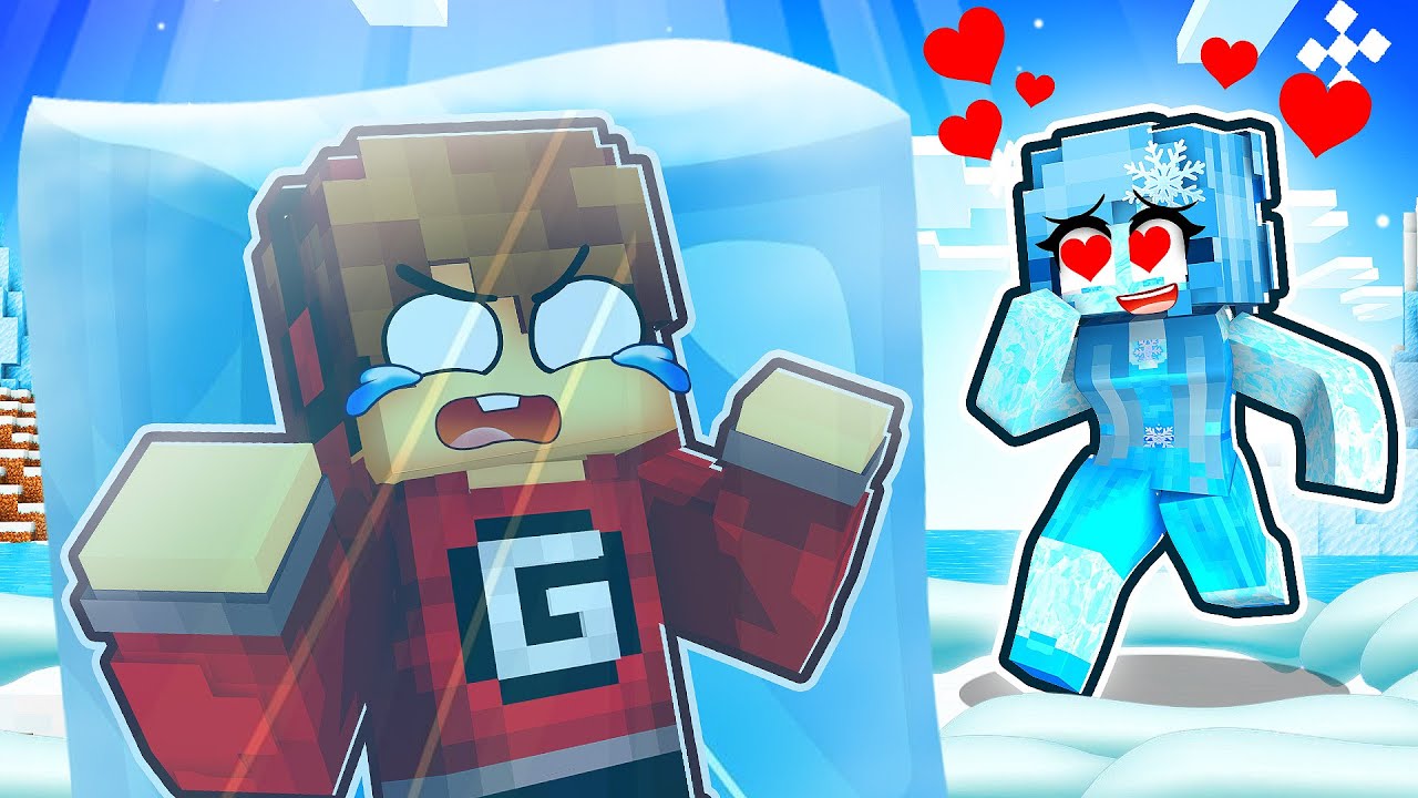 A RAINHA do GELO é MINHA CRUSH no Minecraft