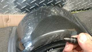 fixing onewheel carbon fiber fender scratches