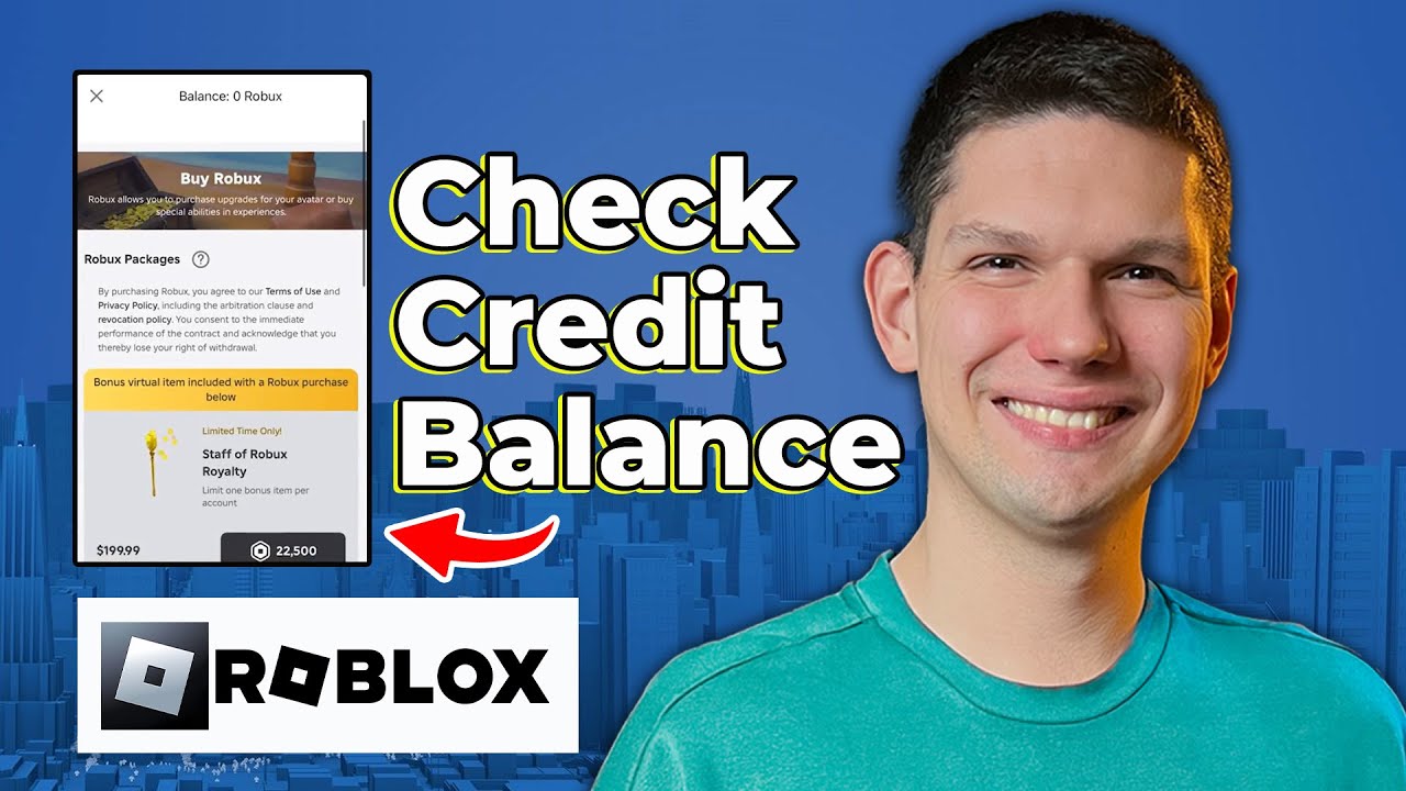 How To Check Roblox Credit Balance - YouTube