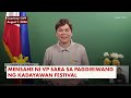 VP Sara, nakiisa sa pagdiriwang ng Kadayawan Festival