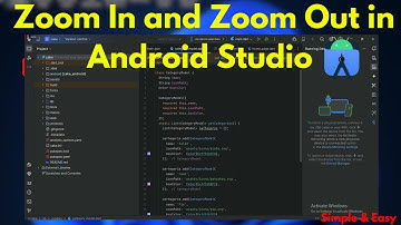 How to Zoom In and Zoom Out in Android Studio | Quick Tutorial