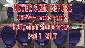 Never seen before one way smoke for omen || All omen one way smoke guide part-1 split