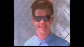 Rick Astley - Never Gonna Give You Up (video hits vhs recording) (upscaled) (bad)