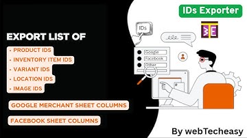 WTE - IDs Exporter - Export IDs on custom spreadsheets - Shopify App by webTecheasy