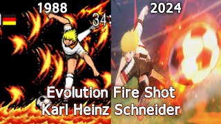 Evolution Fire Shot Karl Heinz Schneider All Game Captain Tsubasa