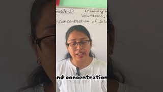 Concentration and strength are not same. #chemistrynepal #nebchemistry #education #grade12chemistry