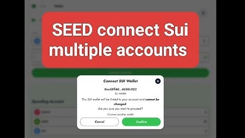 SEED Airdrop Sui Wallet Connect | Connect SEED SUI Wallet on Mobile multiple | SEED Airdrop Claim