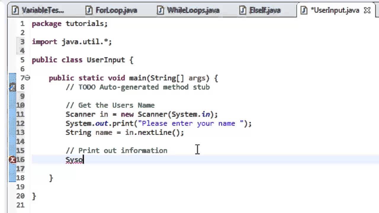 Java Tutorial 7 Get User Input YouTube Java Tutorial 7 Get User Input YouTube