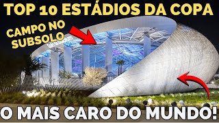 OS 10 ESTÁDIOS MAIS CAROS E TECNOLÓGICOS DA COPA! 
