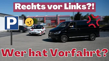 Hat man Vorfahrt wenn man vom Parkplatz kommt?