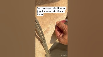 Intravenous injection in jugular vein l dr Umar khan