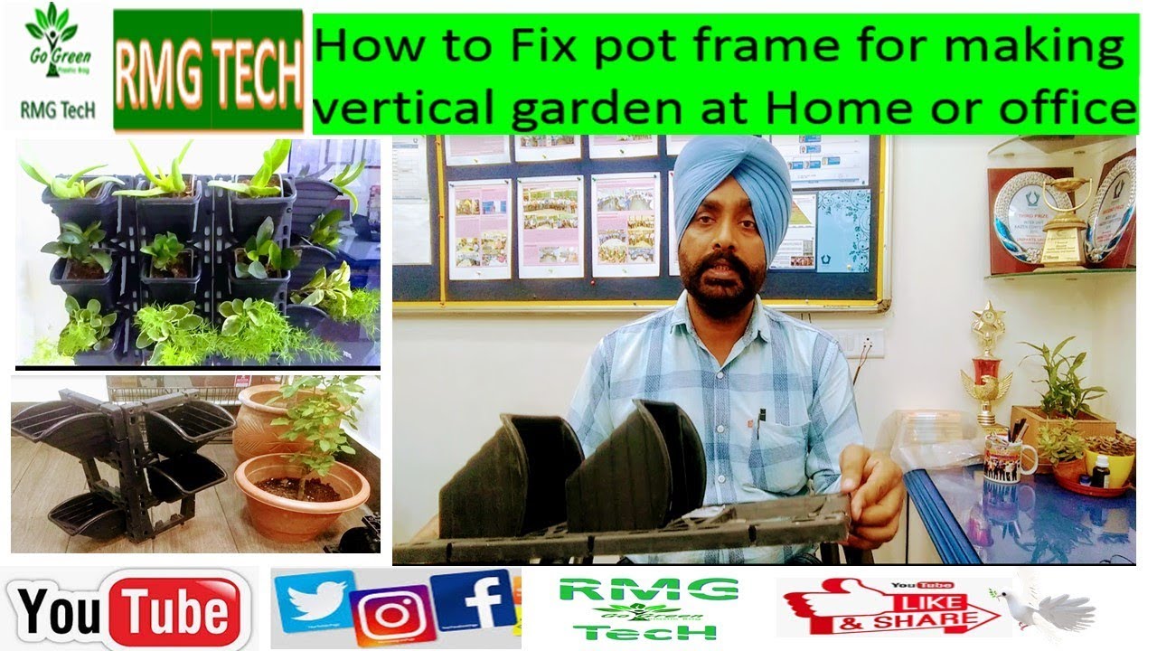 How to Build a Vertical Garden Frame | for House Plants | - YouTube