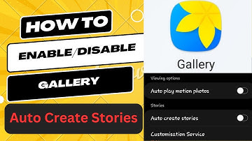 How To Enable/Disable "Auto Create Stories" in Gallery || 2023