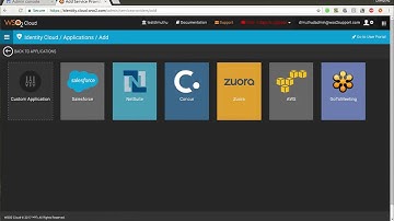WSO2 Identity Cloud Configuring SAML-based SSO, WSO2 Identity Cloud Screencast