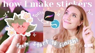 How I Make Stickers! ~ from design to final product using my Silhouette Portrait 3 ✨