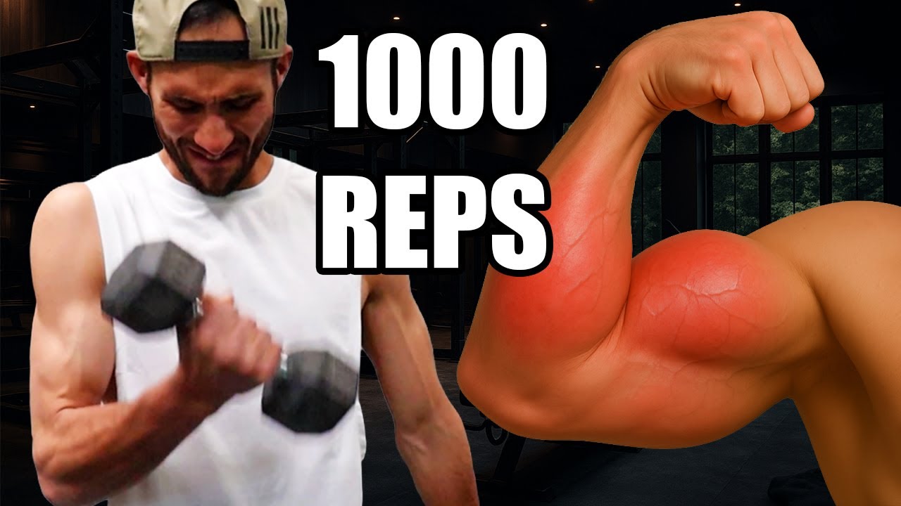 I DID THE 1000 REPS CHALLENGE - HOW BIG MY ARMS GREW IN 1 WORKOUT.