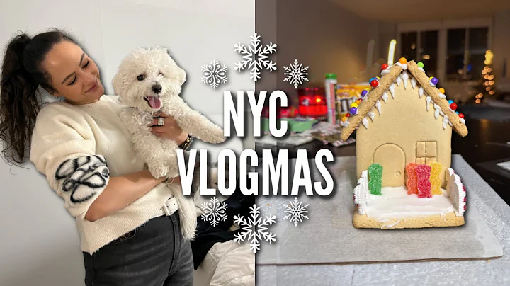 NYC VLOGMAS! Gingerbread House Competition with my...
