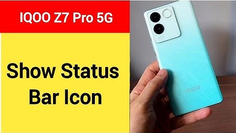 How to show status bar icon, iqoo Z7 Pro 5G me status bar icon Kaise lagaen