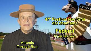 Antonio Tarragó Ros en el Festival Nacional de Federal 2023