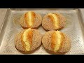 como hacer semitas de ajonjolí con crema pastelera
