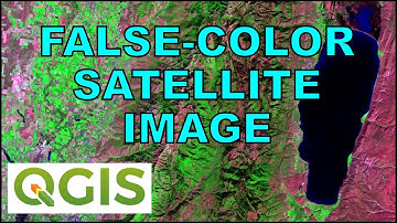 QGIS Remote Sensing - False Color Satellite Image