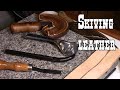 How to skive:  a basic leather work technique