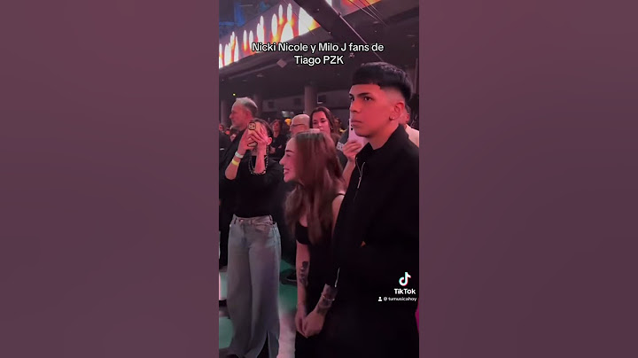 Nicki Nicole y Milo J fans de Tiago PZK en los Premios Gardel 2024