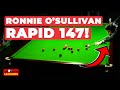 Ronnie 147 Lincoln 5th May 2-17 6 mins 38 seconds