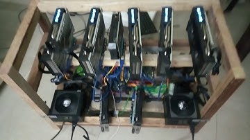 Mining Machine Setup Noida Rx 580 + 1050ti 8 GPU performance