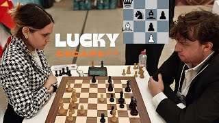 IM Teodora vs GM Niemann | A Lucky Escape? Dubai Police Global Chess Challenge 2024 by ChessBase India 14,055 views 1 day ago 6 minutes, 40 seconds