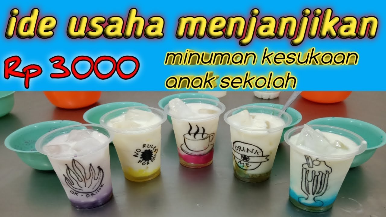 Resep minuman kekinian modal kecil