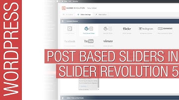 Slider Revolution 5 for Wordpress - Post Based Sliders
