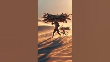 The monkey and his child live in a tree house and enjoy drinking sugarcane juice 😭 #ai #monkey