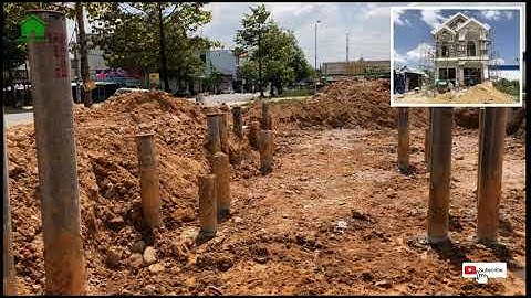 ✅ Centrifugal concrete piles | types of foundations | Green House Construction