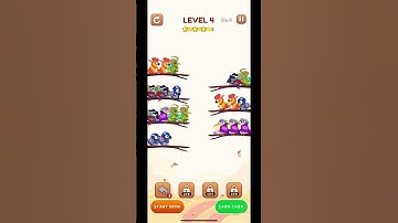 Bird Sort 2  |  Level 4  #games #iosgames #birdsort #gaming #puzzlegame