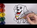 Dog Drawing Easy for Kids | How to Draw a Dog Step by Step | Easy Animal Drawings | Drawing puppy