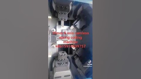 spring coiling machine