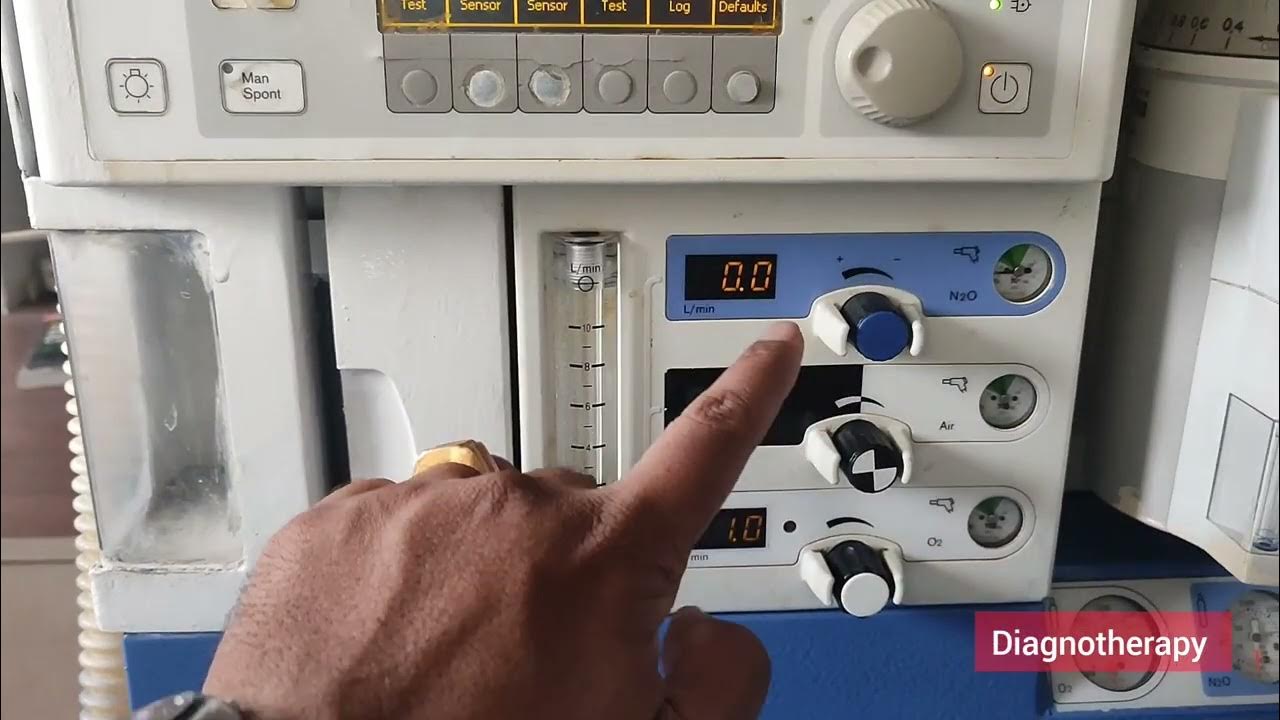 Anesthesia Machine parts and functions explained in Hindi