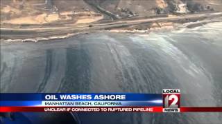 California beaches to remain closed after oily goo washes up