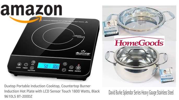 SECURA Duxtop LCD 1800-Watt Portable Induction Cooktop Countertop