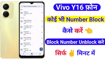 vivo y16 number block kaise kare | vivo y16 number unblock kaise kare |technical vijay mobile