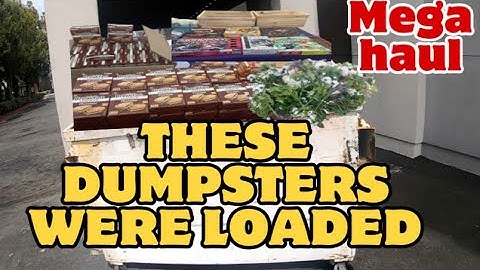 DUMPSTER DIVING - THESE DUMPSTERS WERE LOADED WITH GOODIES AND MANY SURPRICES