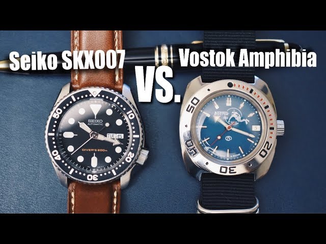 vostok amphibia vs rolex submariner