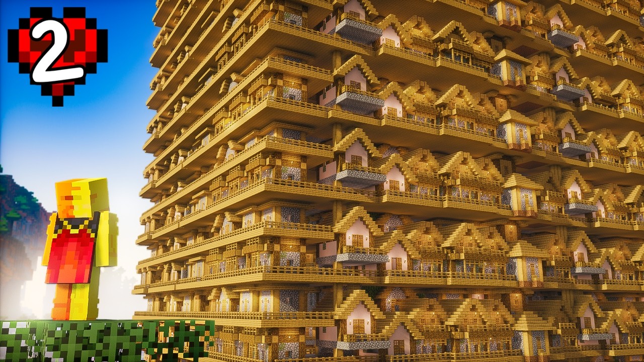 I Built a Mega Village in Minecraft Hardcore! - YouTube