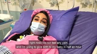 تجربه زایمان بدون درد خانم سونیا/Painless delivery experience of Sonya