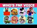 FNF - Guess Character by Their VOICE | DEVIL BANBAN , CORRUPTED ANNOYING ORANGE, MICKEY MOUSE...