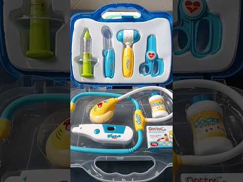 Satisfying with Unboxing & Review Blue Medical Kit Doctor Set/Asmrtoys#doctorsettoys