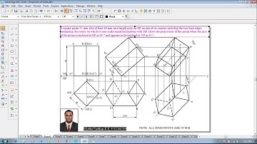 Example 02 on Projection of Solids